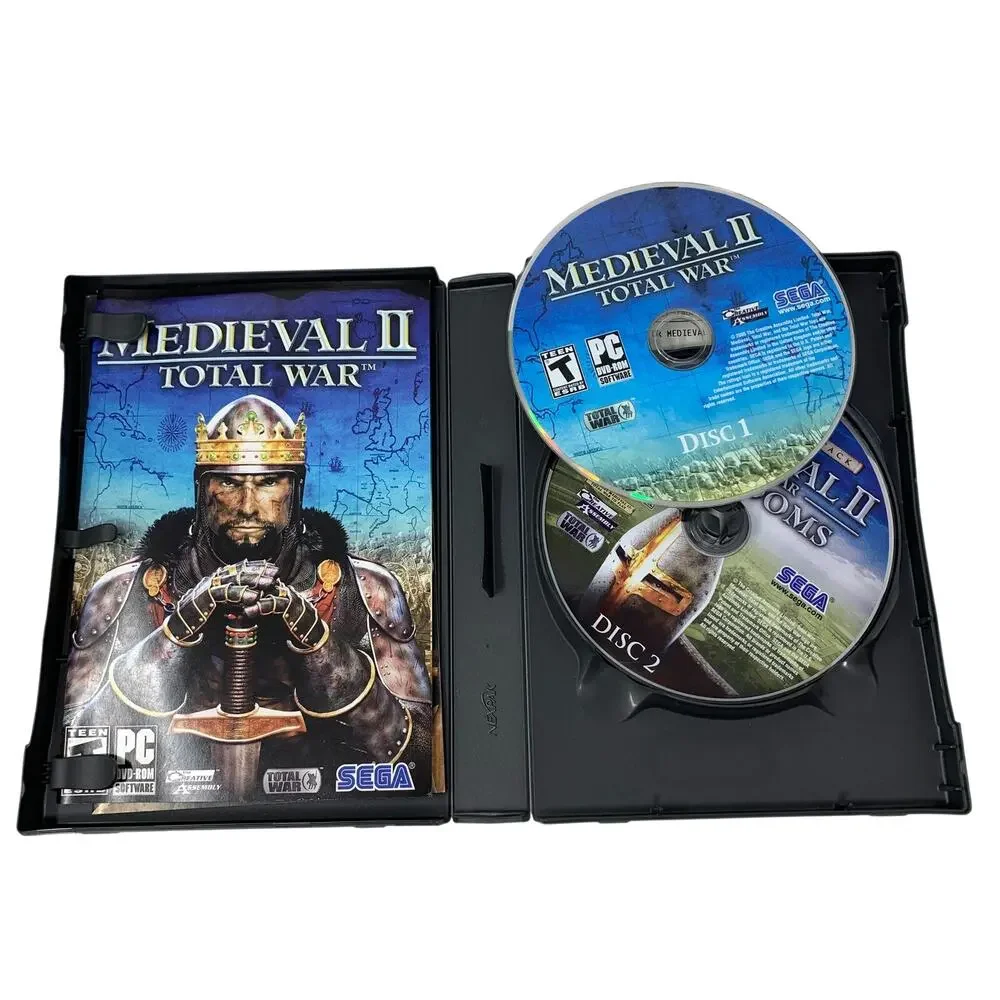 Medieval II Total War + Total War Kingdom Gold Edition PC Computer Game